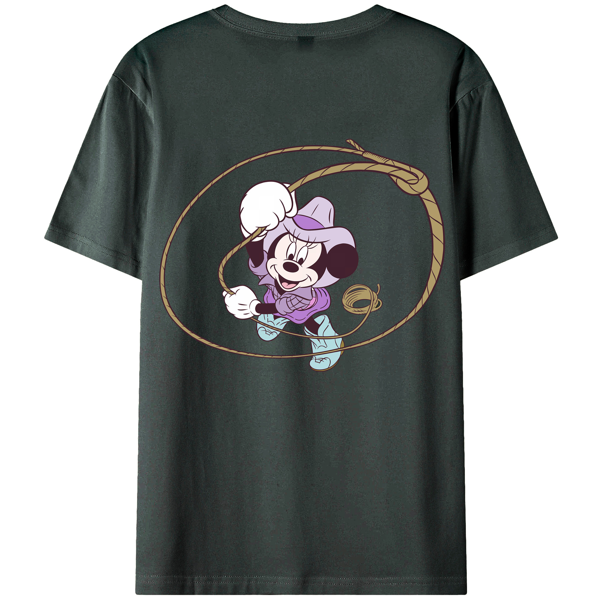 （画像用） ミッキーマウス Mickey Mouse 綿100％ メンズ半袖Tシャツ（バックプリント） 通気性